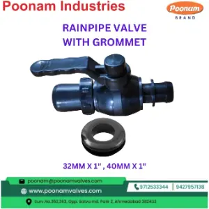 PP Rainpipe Takeoff Valve With Rubber Grommet